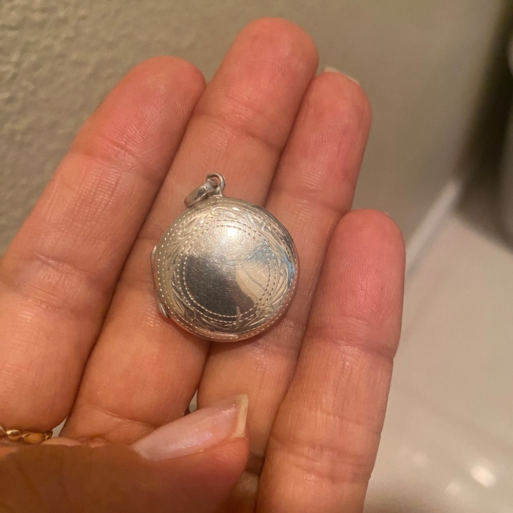 Real silver locket